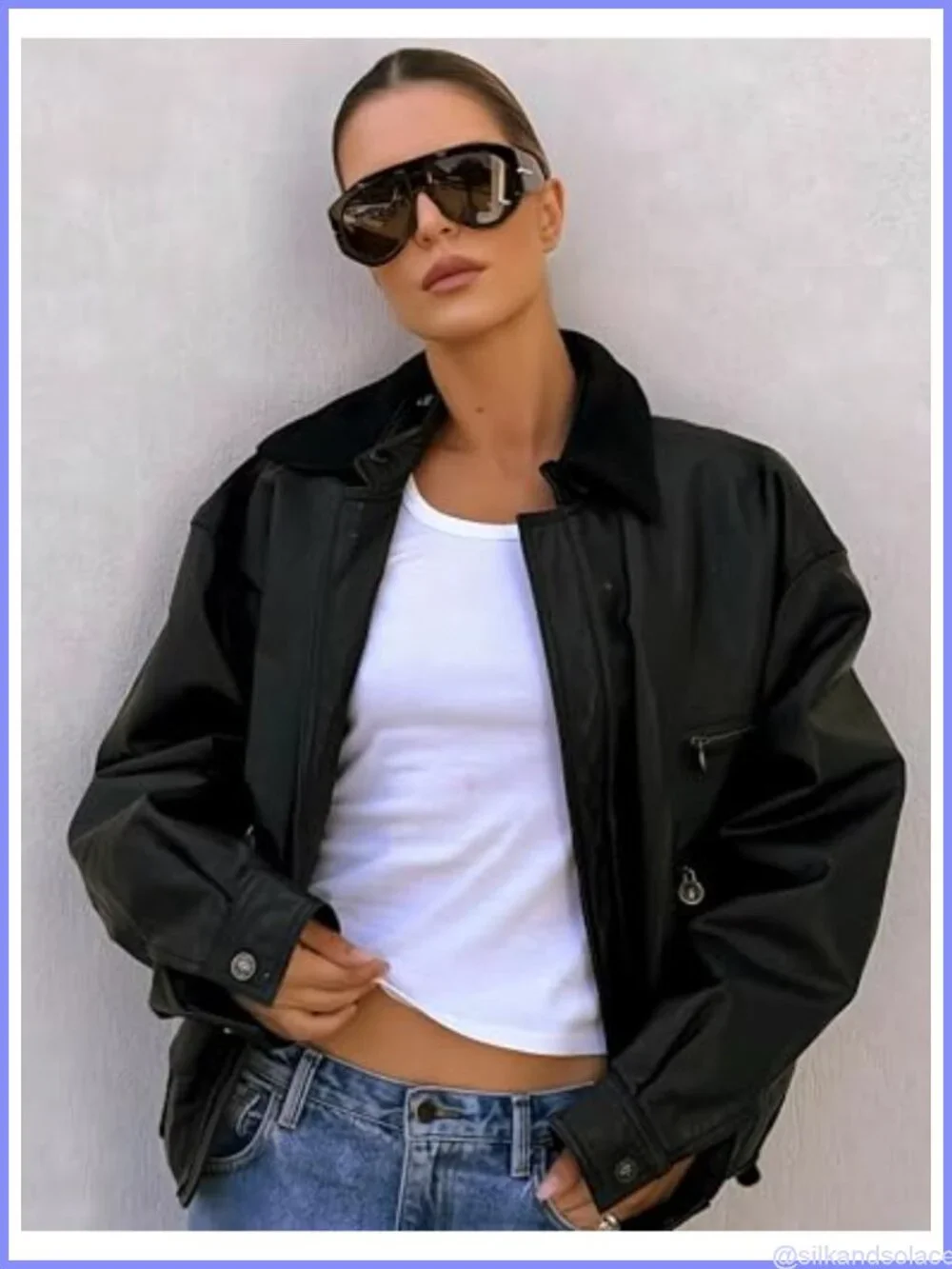 Oversized Retro Aviator Sunglasses UV400 Full Frame Oval for Women Men